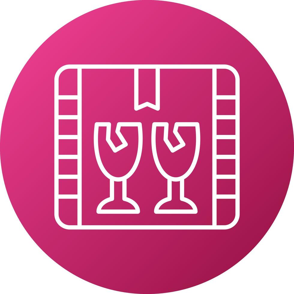 Fragile Icon Style vector