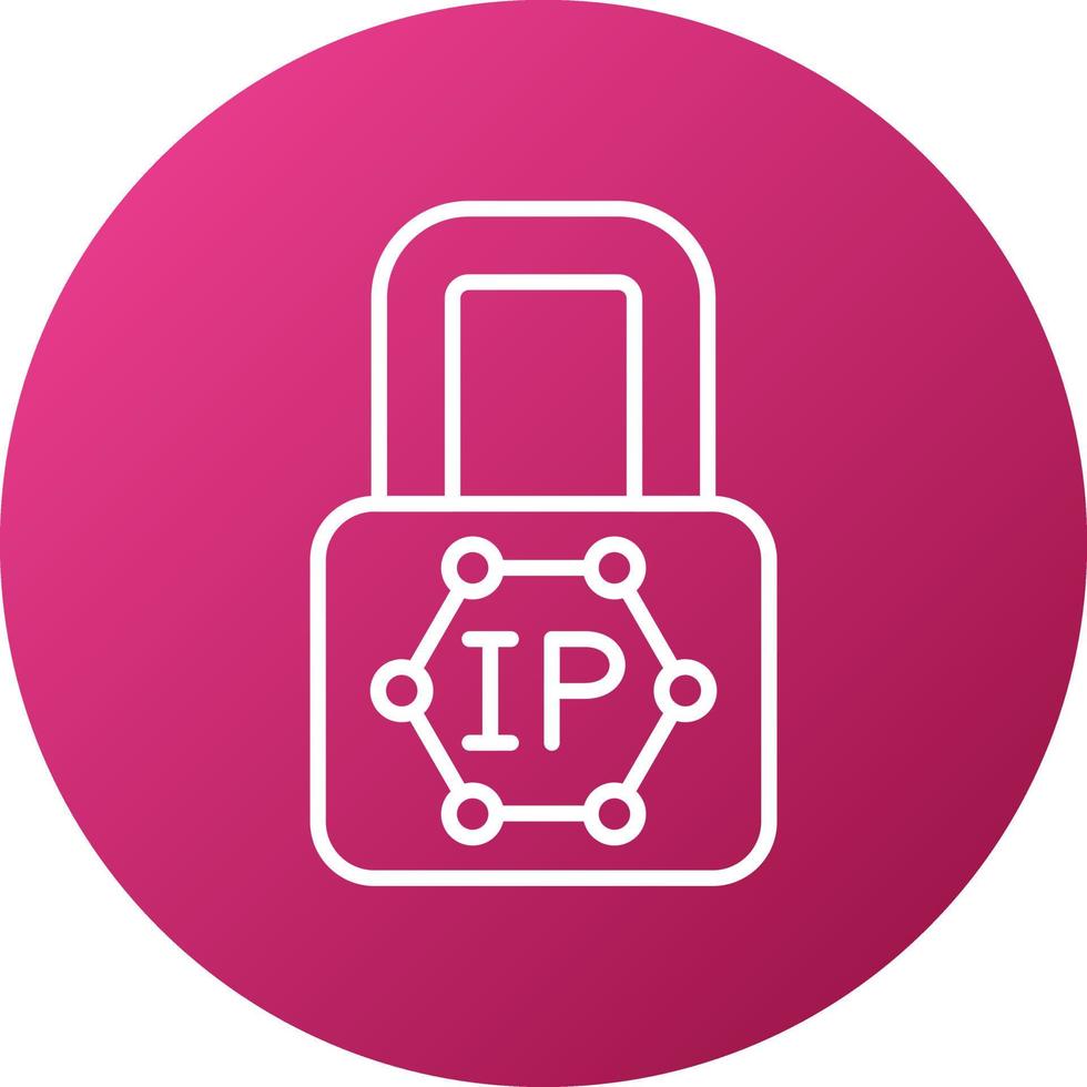 Ip Blocking Icon Style vector