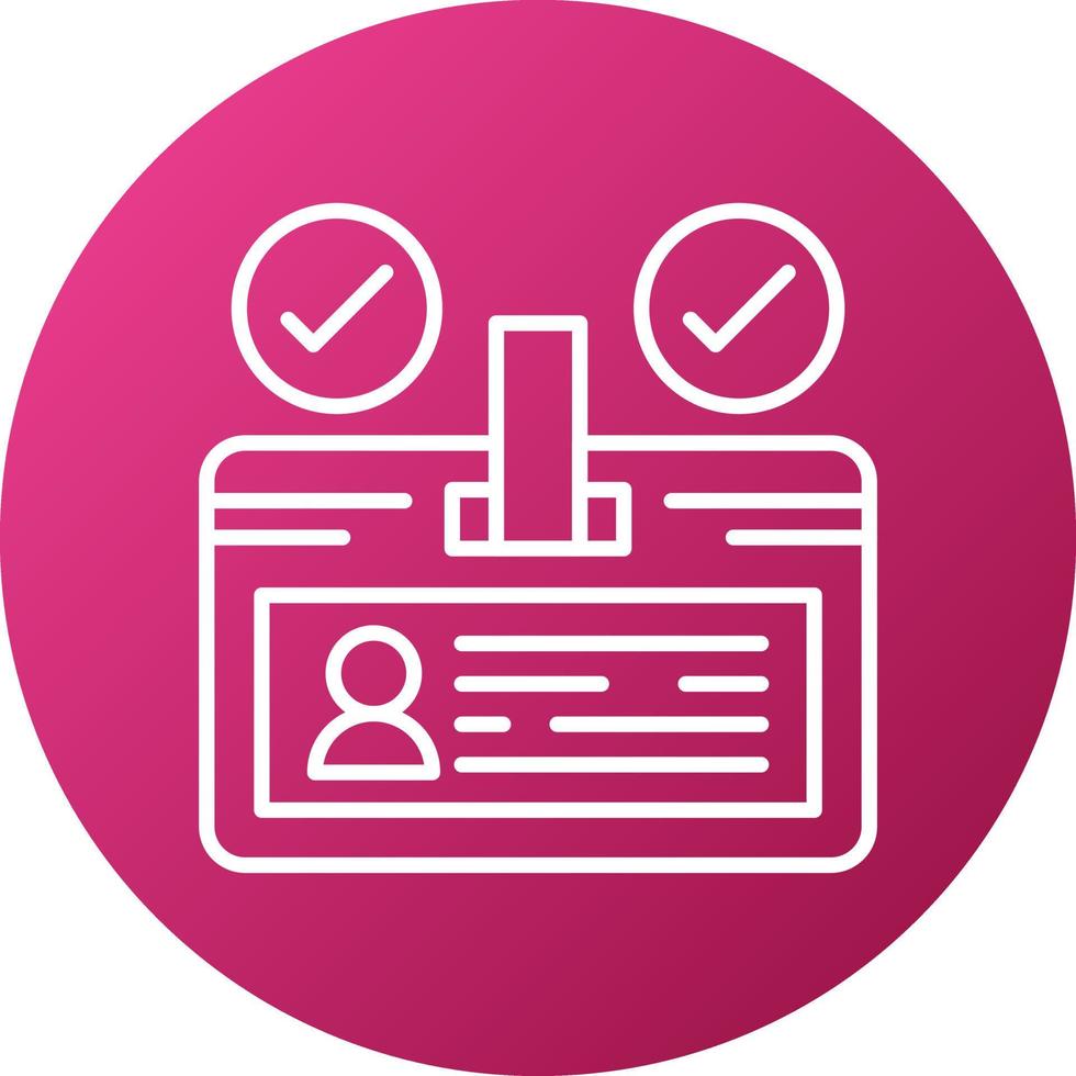 Identifier Icon Style vector