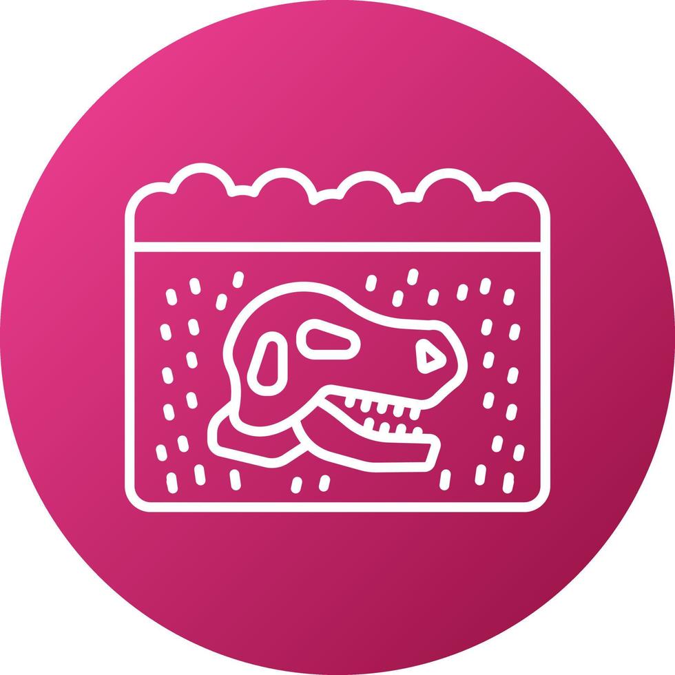 Fossils Icon Style vector