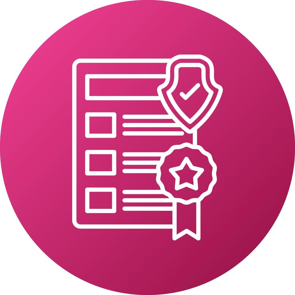 Privacy Policy Template Icon Style vector