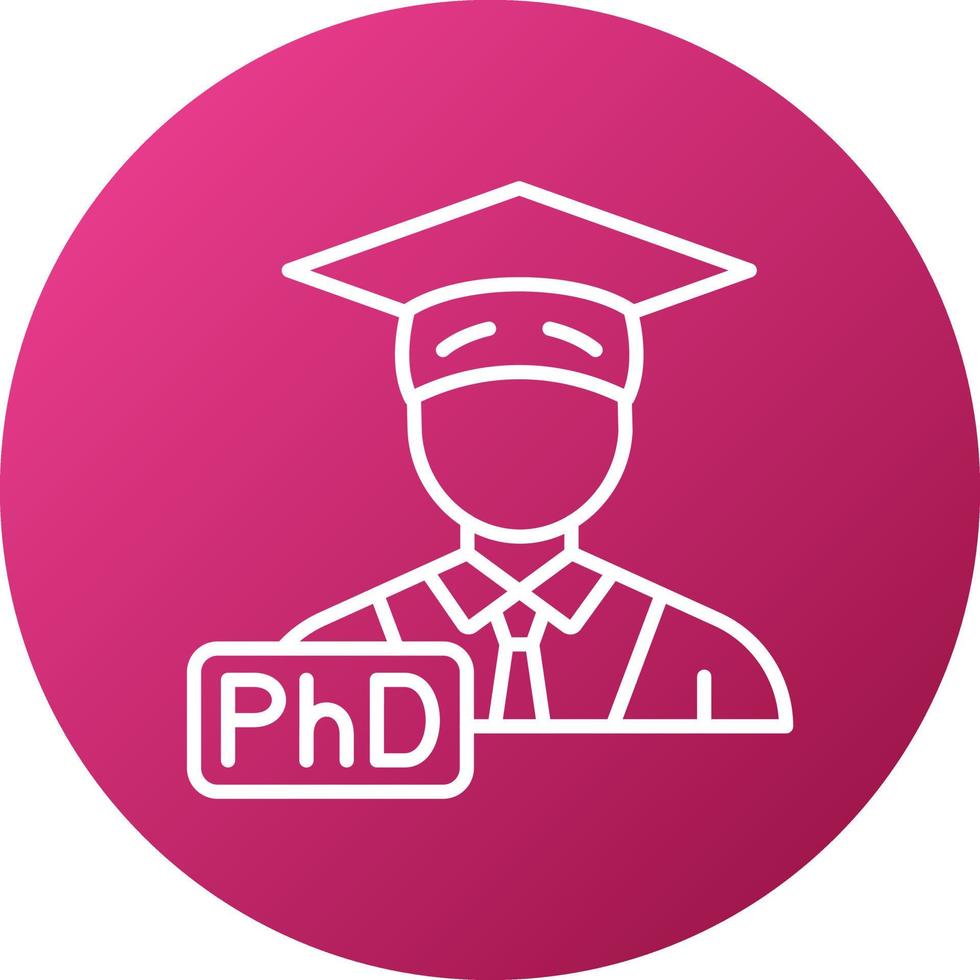 Phd Icon Style vector