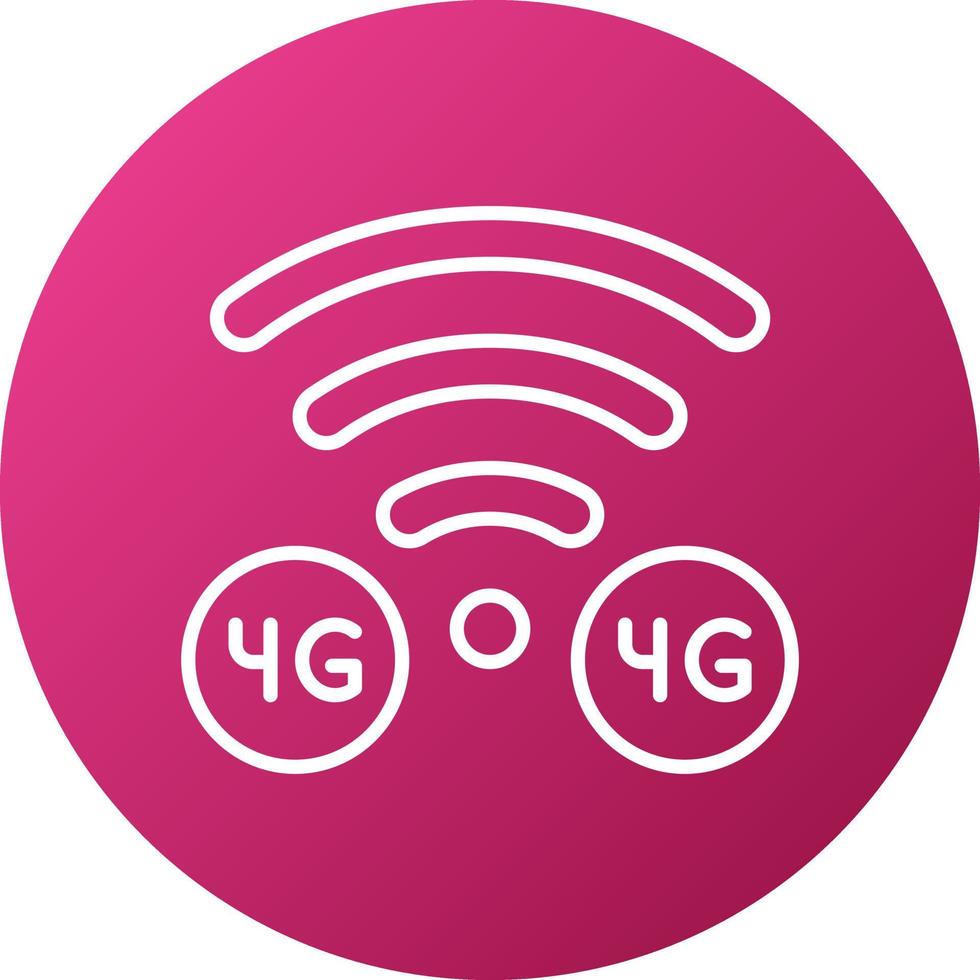 4G Icon Style vector