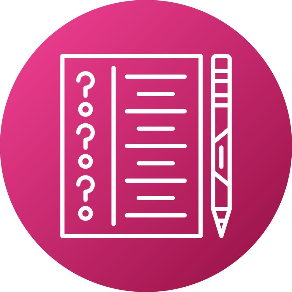 Examination Icon Style vector