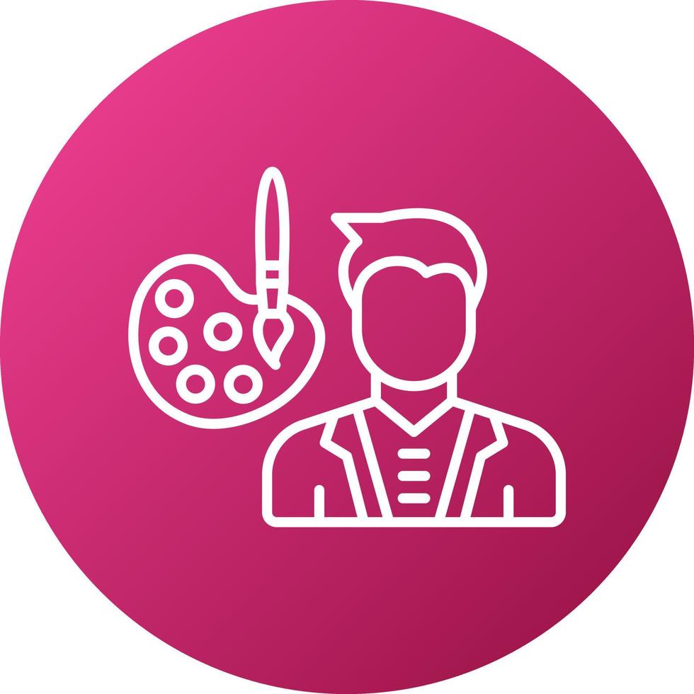 Conservator Male Icon Style vector