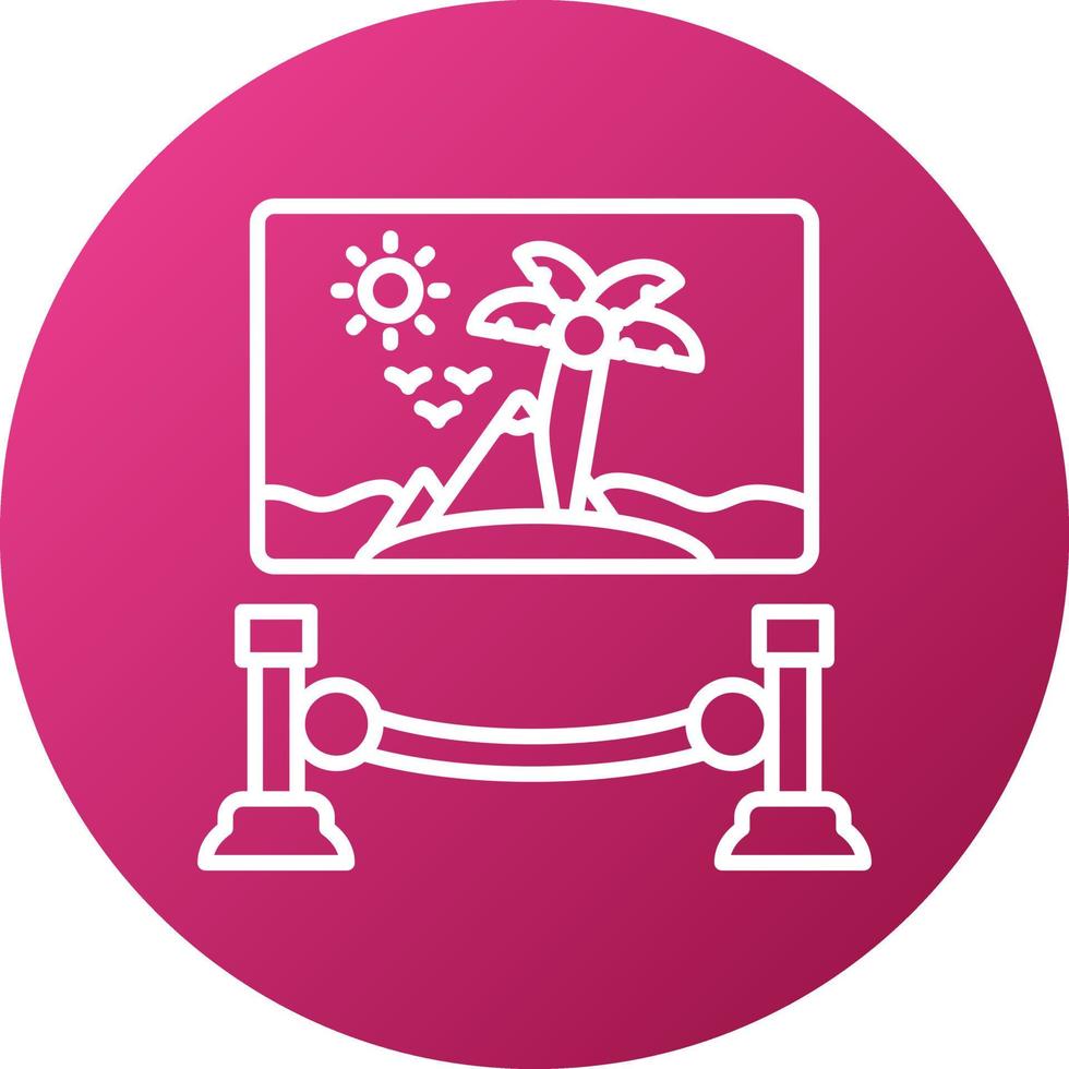 Exhibit Icon Style vector