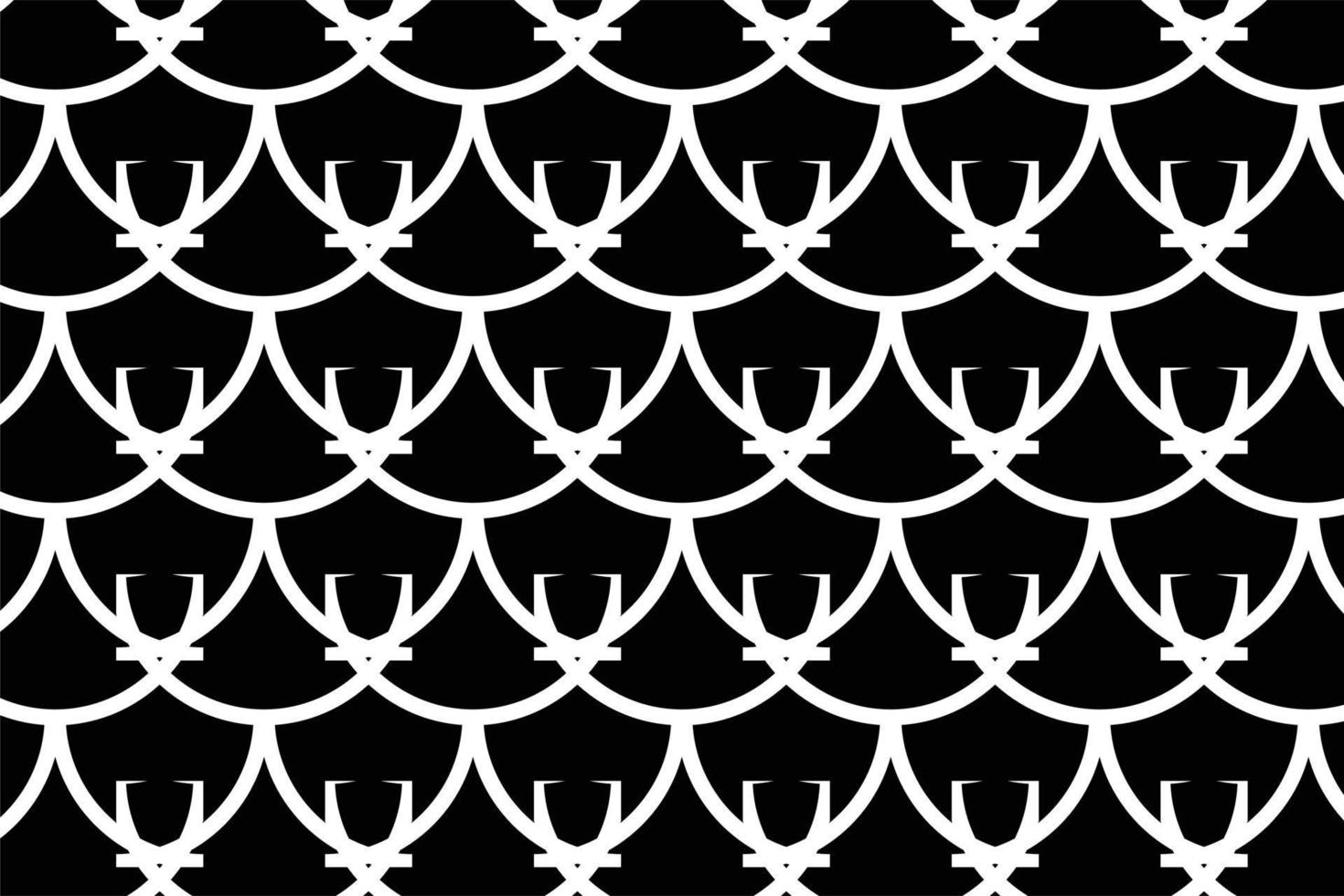 abstract white pattern on black background design. vector