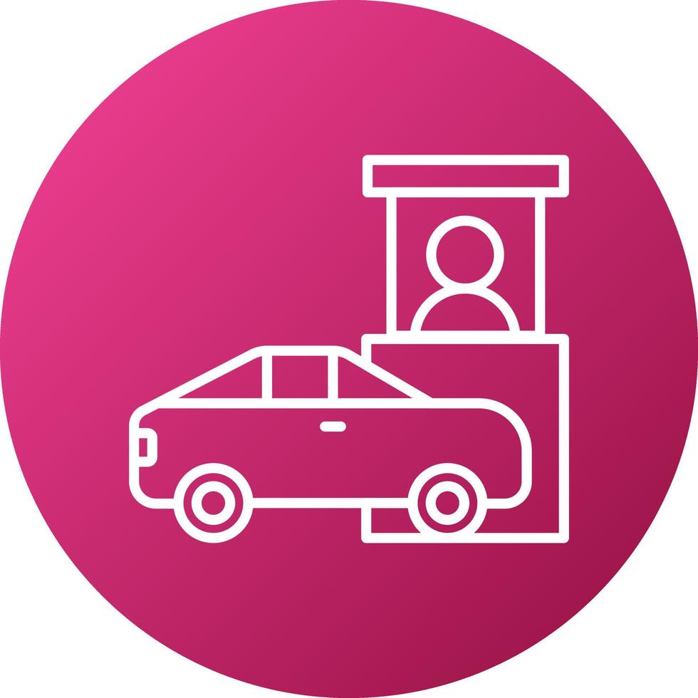 Drive Thru Icon Style vector