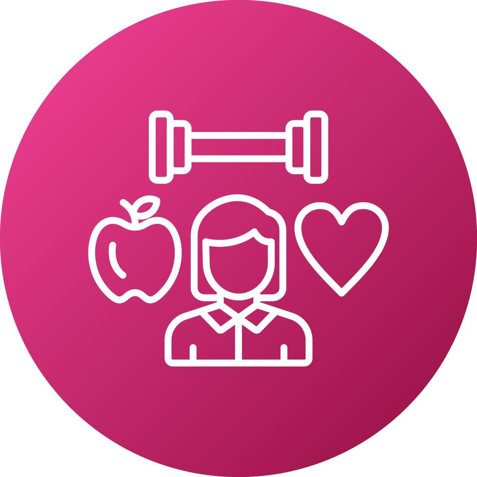 Health Conscious Icon Style vector