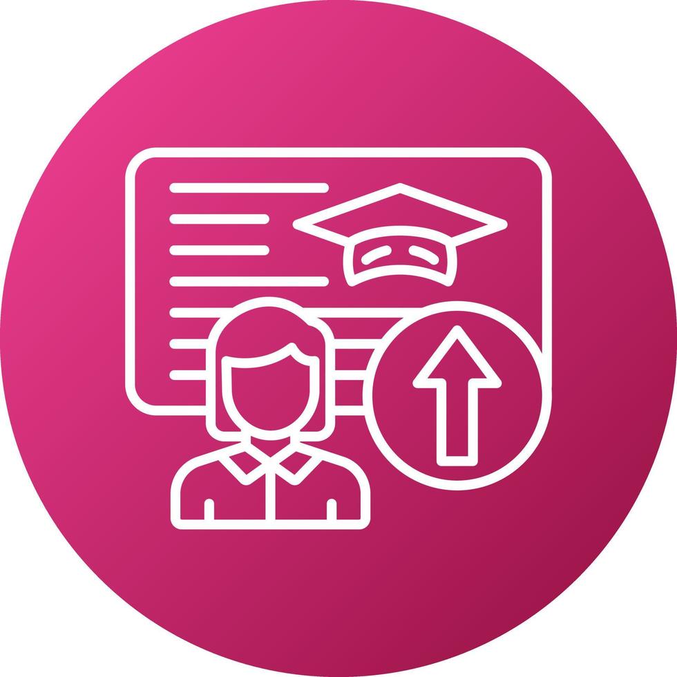 Advanced Coursework Icon Style vector