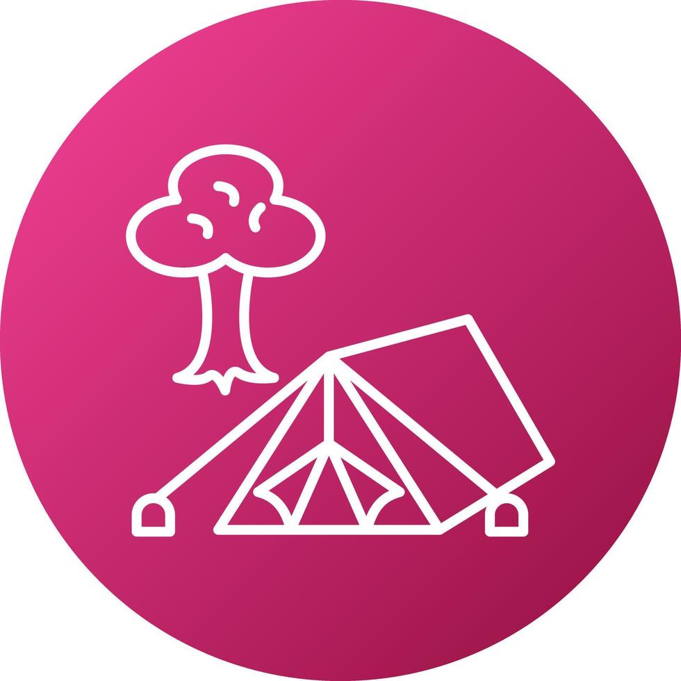 Camping Icon Style vector