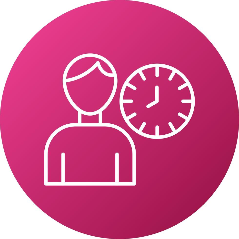 Alone Time Icon Style vector