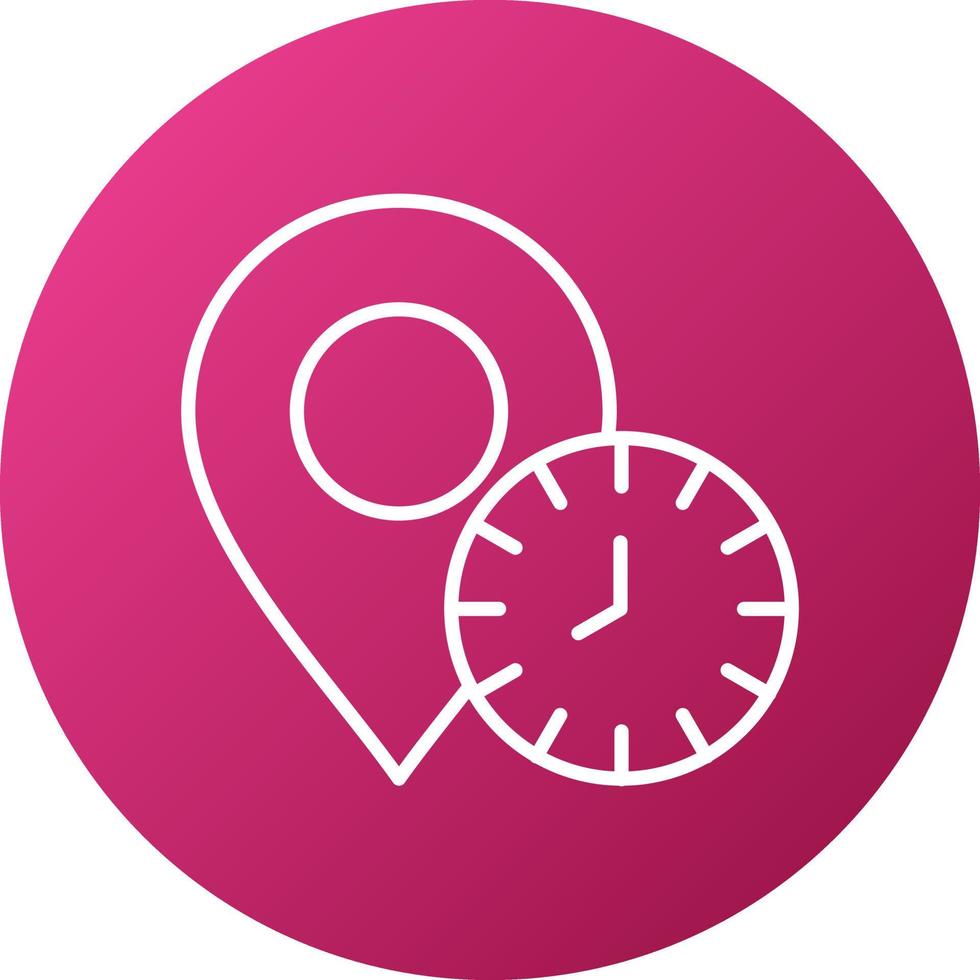 Local Time Icon Style vector