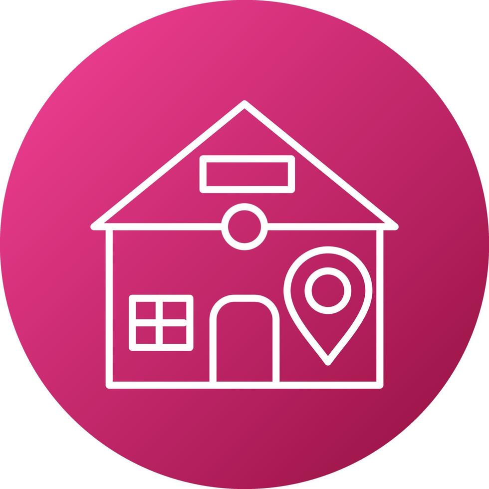 Homestay Icon Style vector