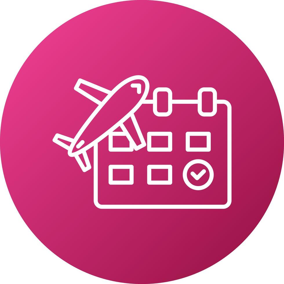 Travel Date Icon Style vector