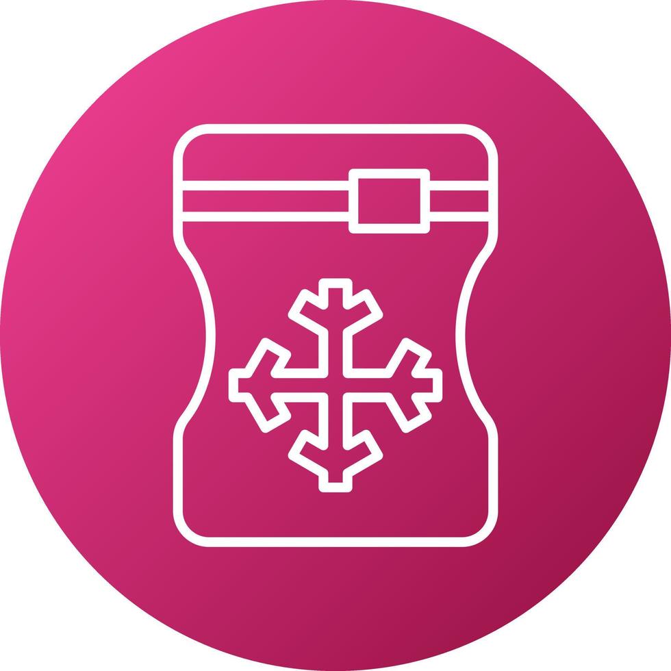 Ice Bag Icon Style vector