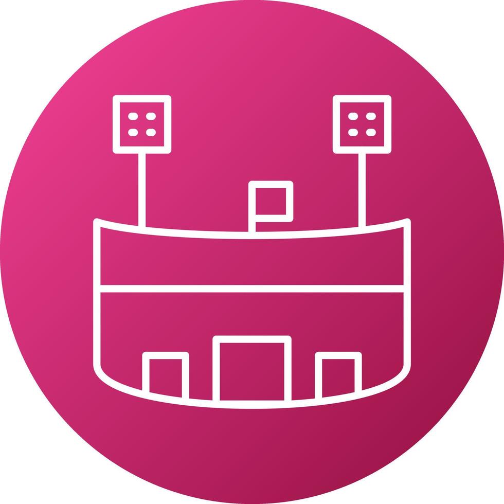 Stadium Icon Style vector