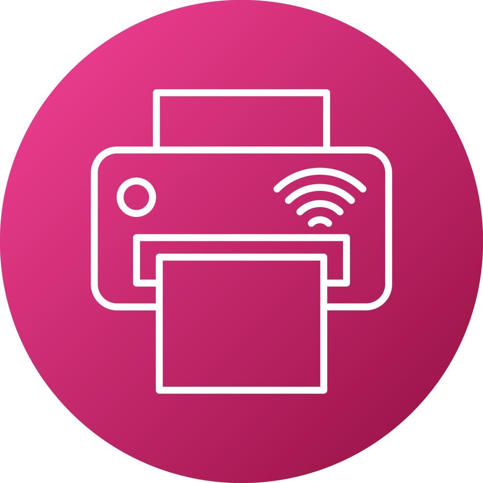 Smart Printer Icon Style vector