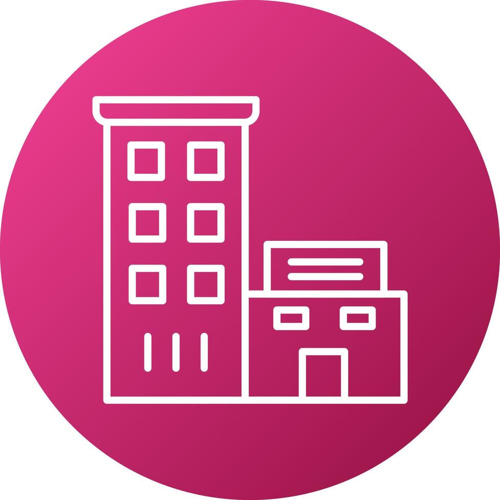 Hotel Icon Style vector