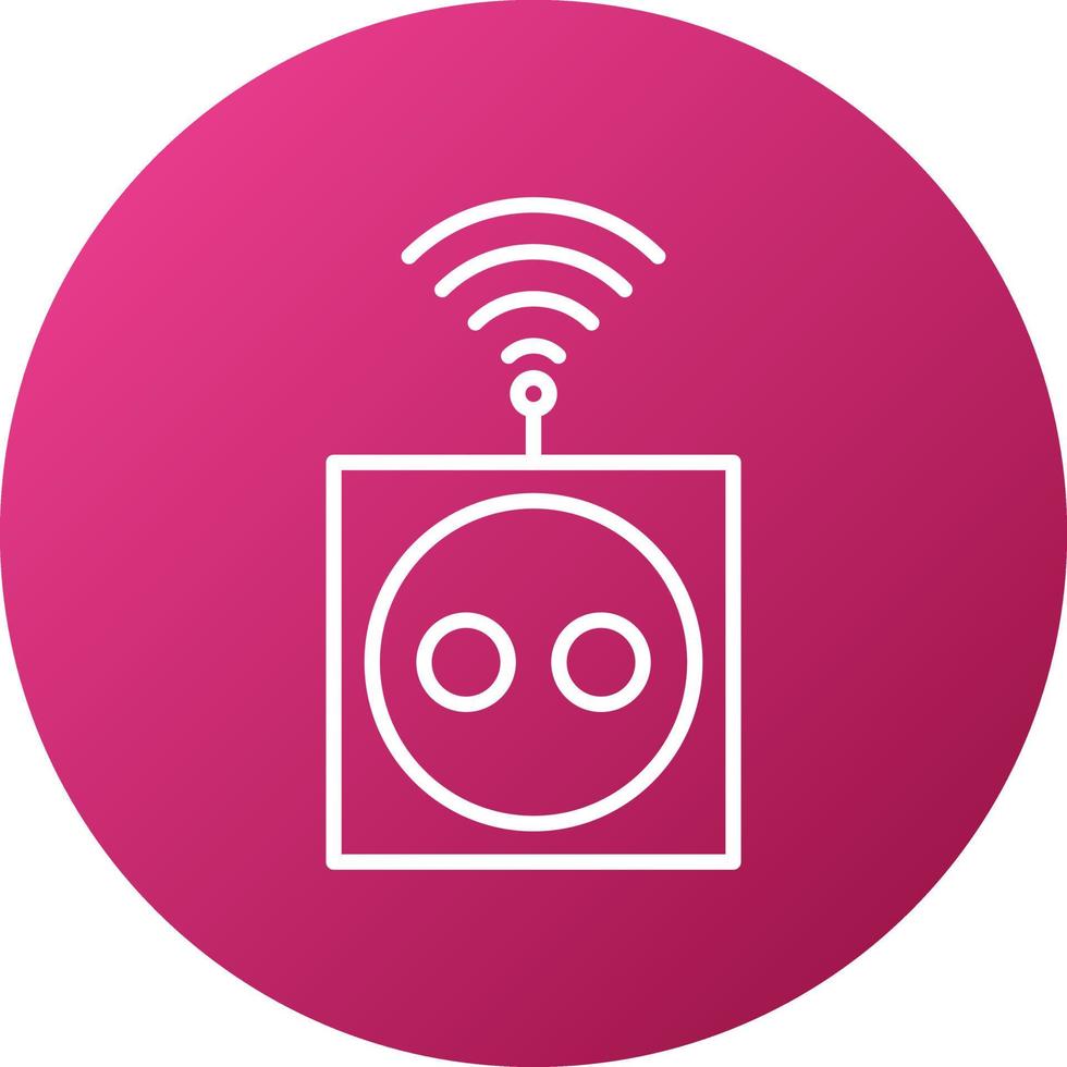 Smart Socket Icon Style vector