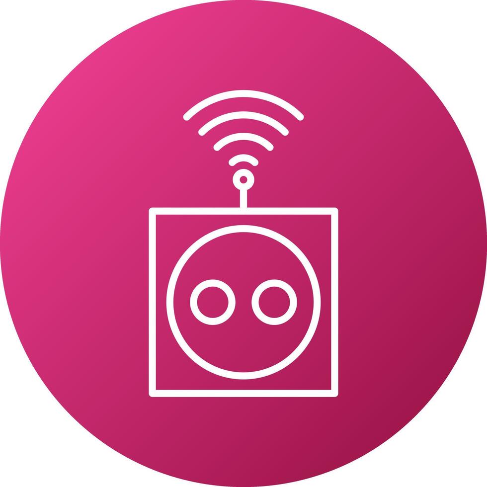 Smart Socket Icon Style vector