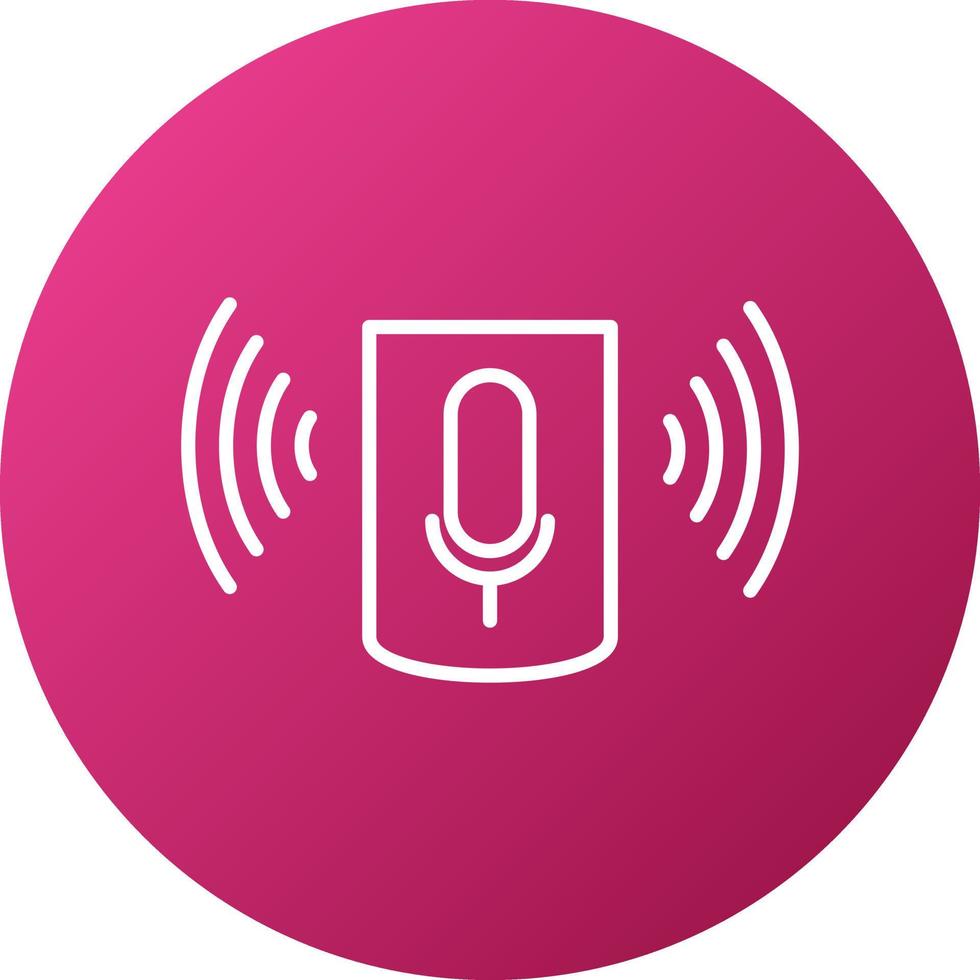 Voice Assistant Icon Style vector