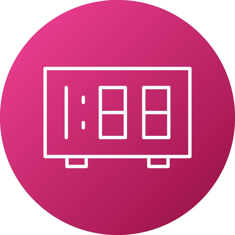 Digital Clock Icon Style vector