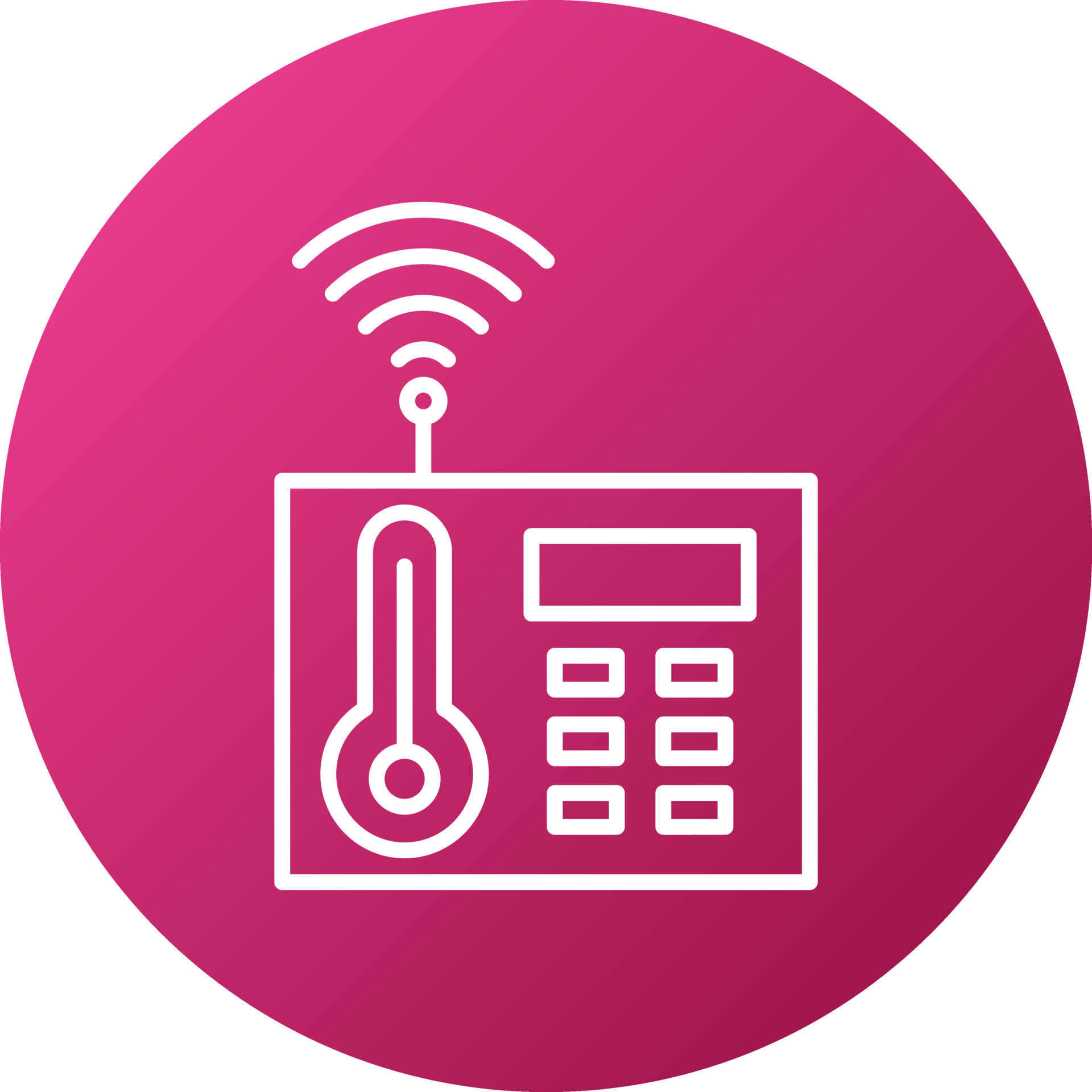 Thermostat Icon Style 21526948 Vector Art at Vecteezy
