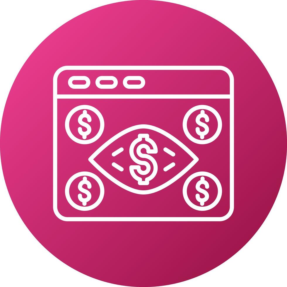 Cost Per Mille Icon Style vector