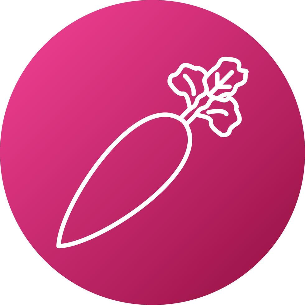 Radish Icon Style vector