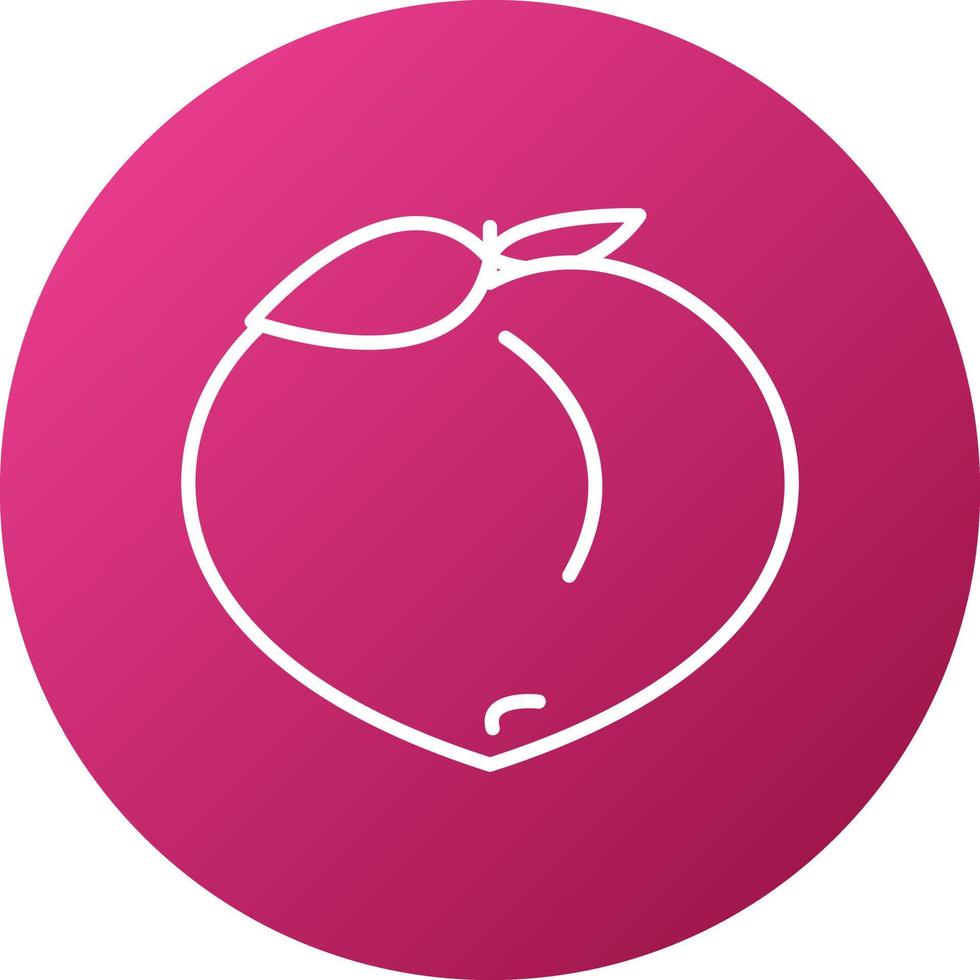 Peach Icon Style vector