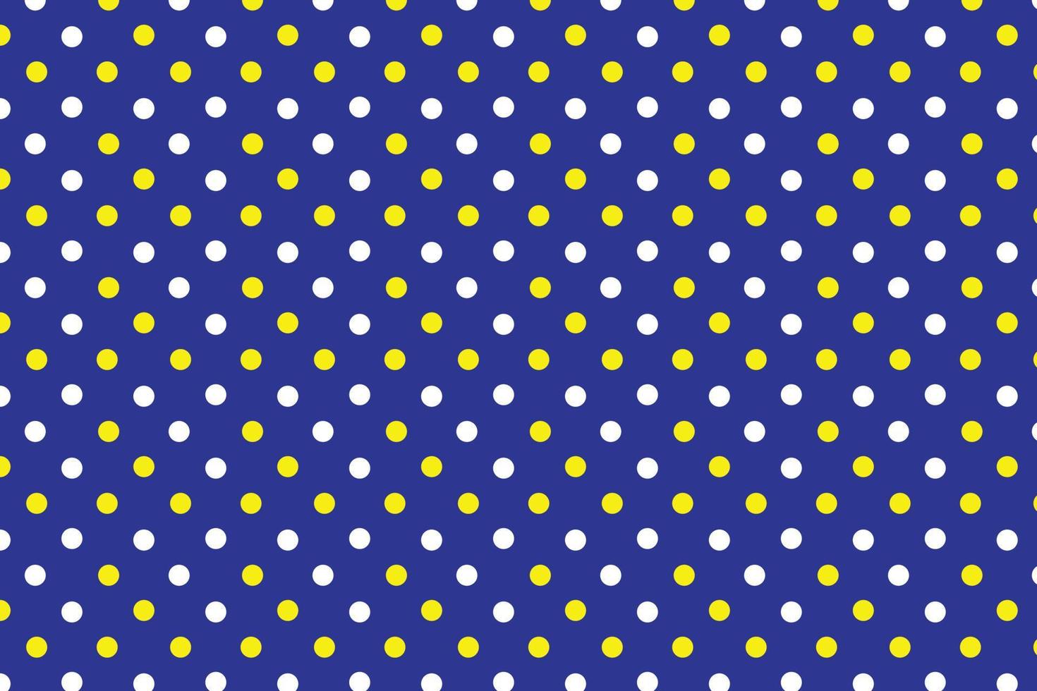 abstract yellow and white polka dots on blue background pattern design. vector