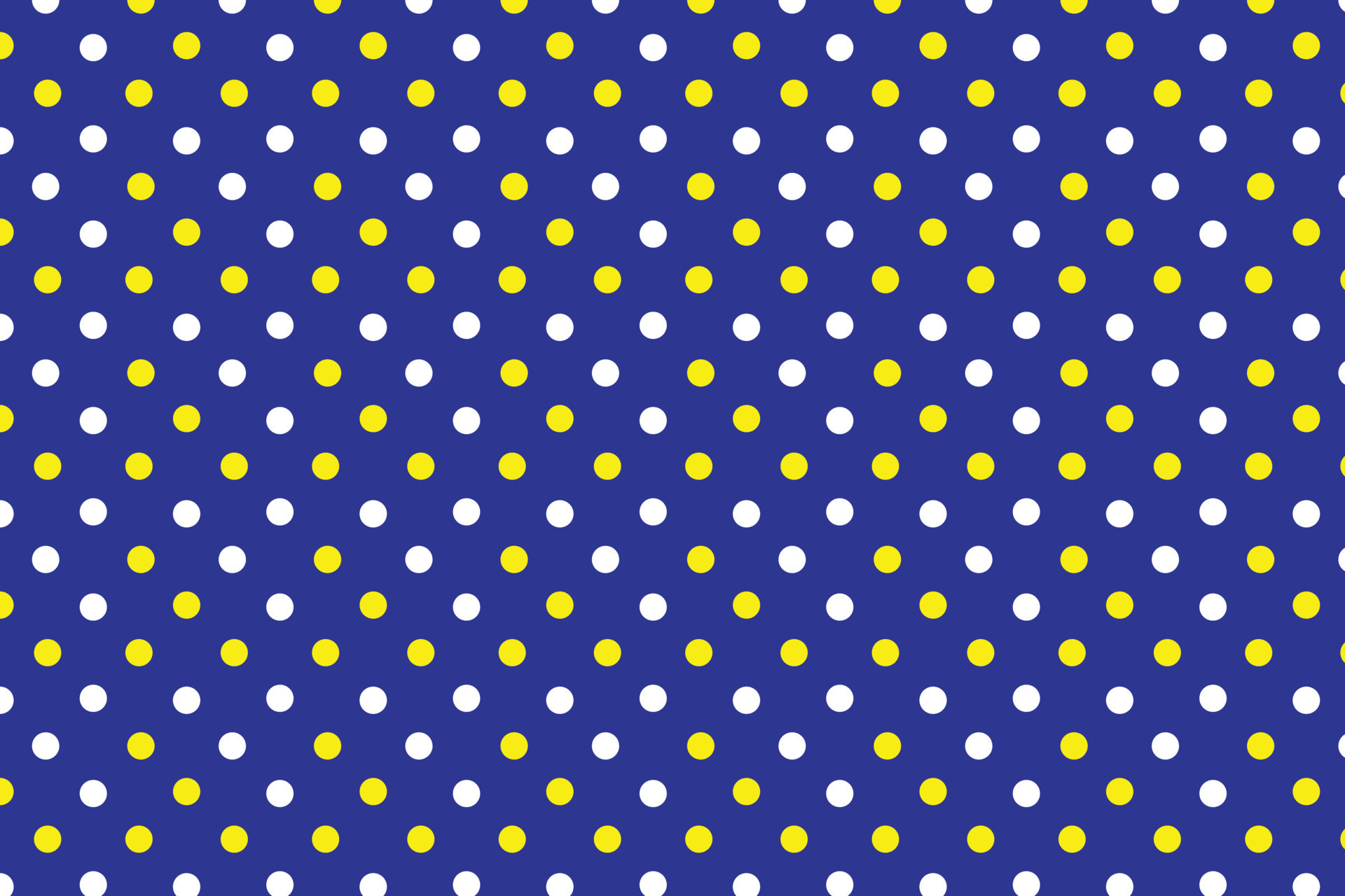 Yellow And Blue Polka Dot Background
