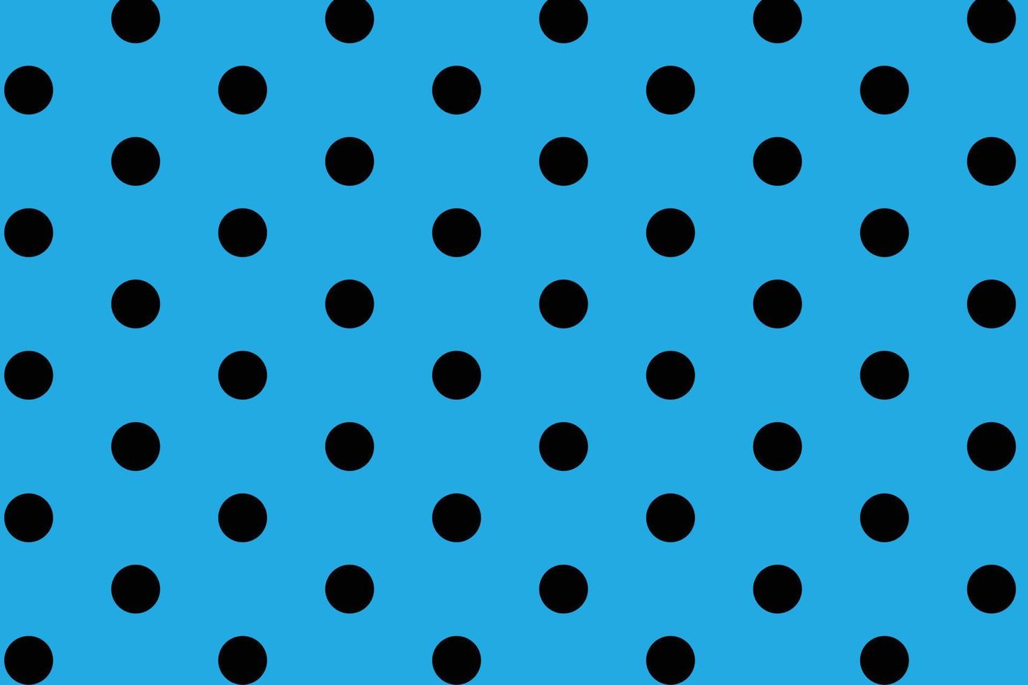 abstract black polka dots on blue background pattern design. vector