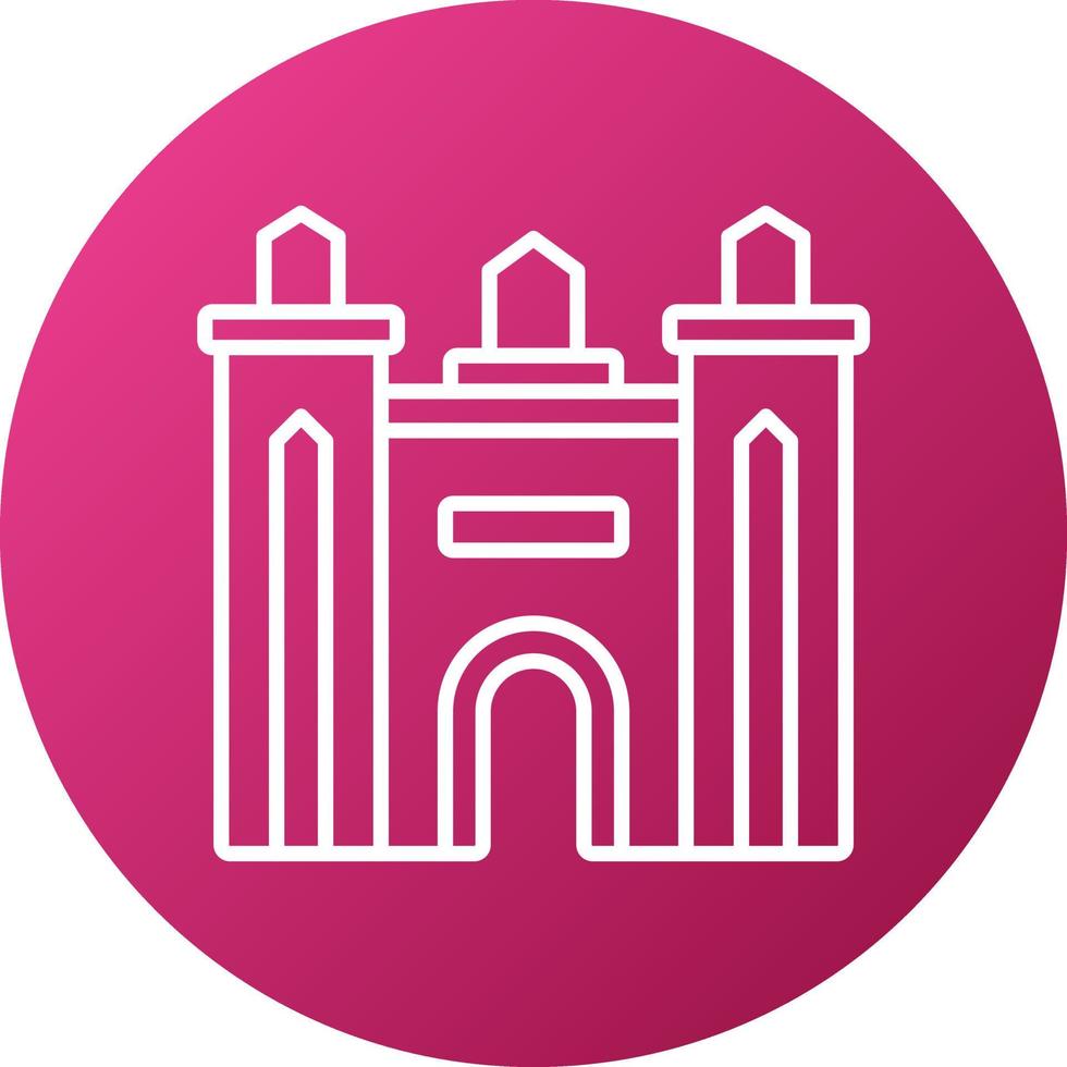 Dubai Gate Icon Style vector