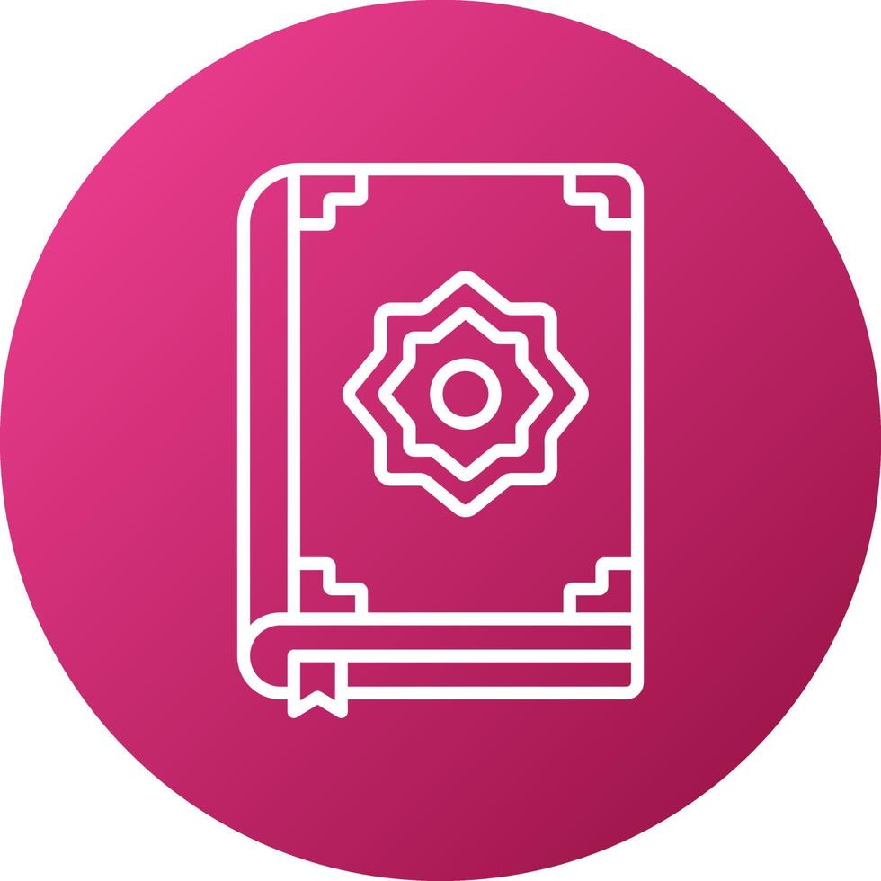 Quran Icon Style vector