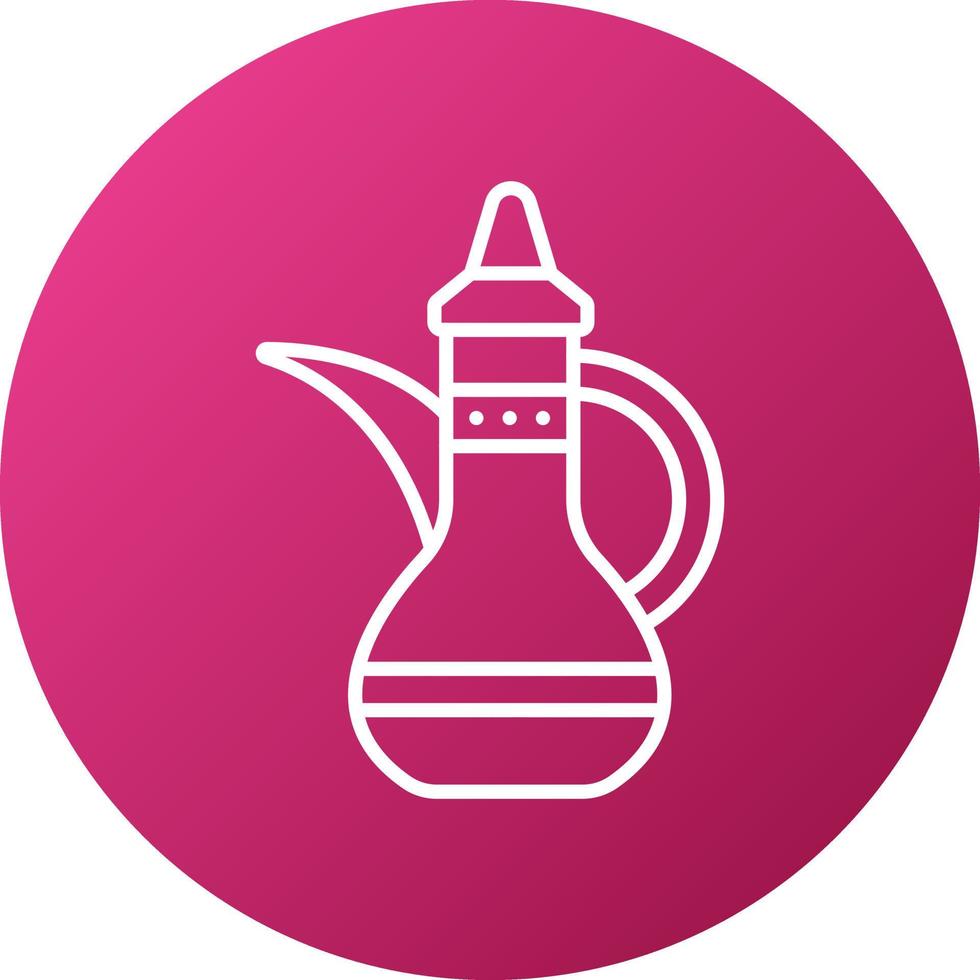 Arabic Teapot Icon Style vector