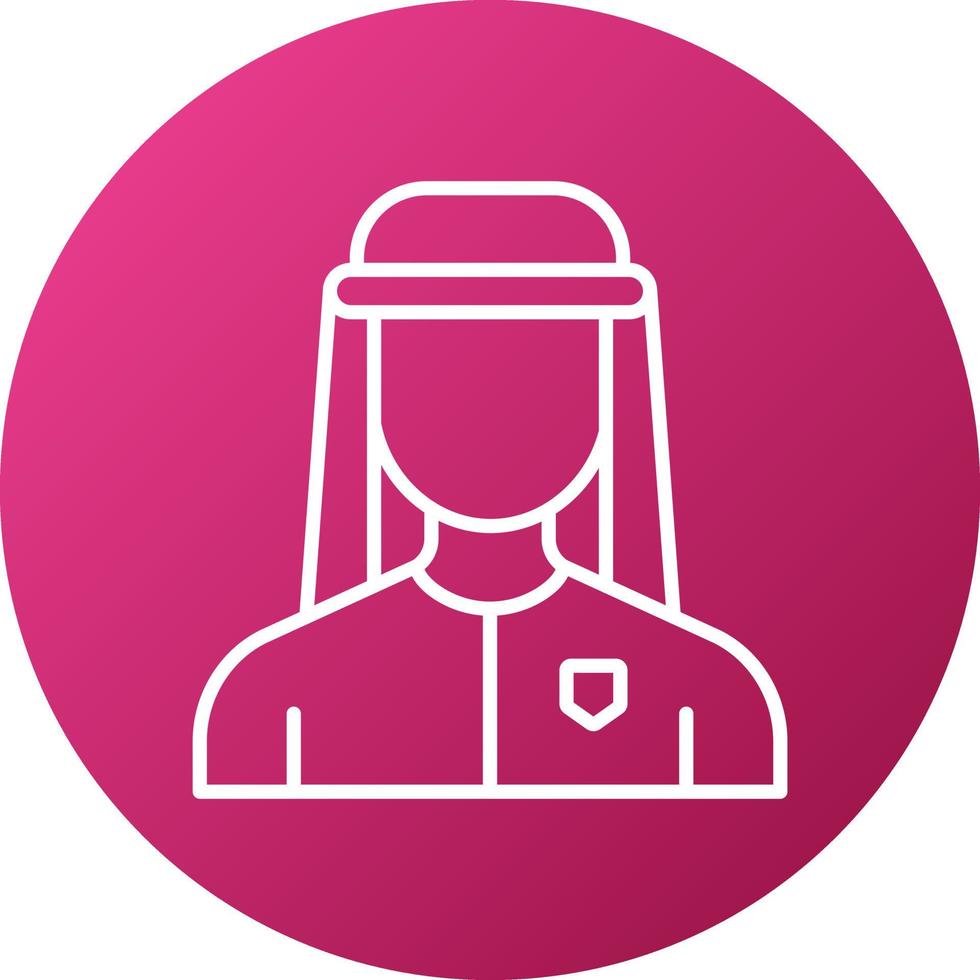 Arab Man Icon Style vector