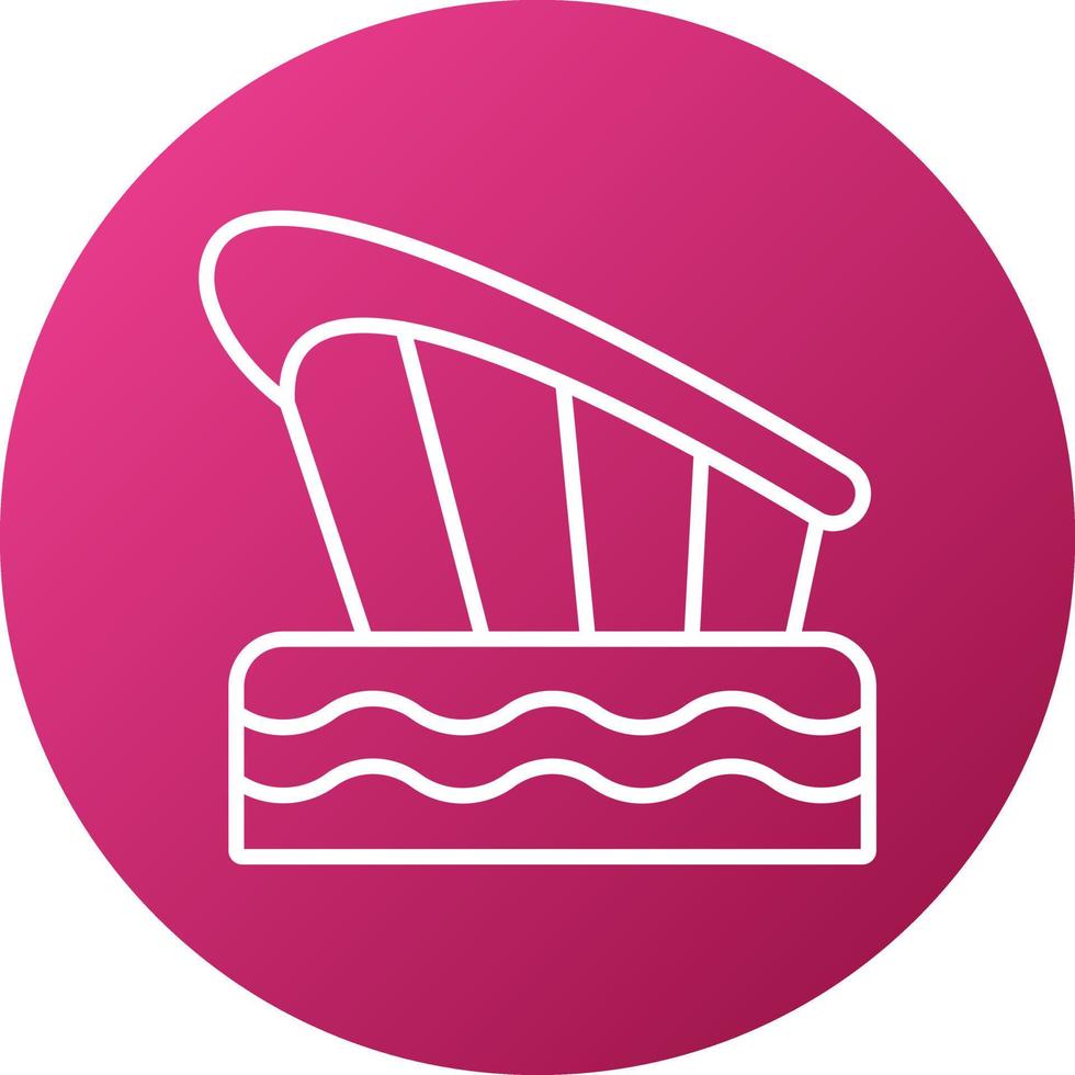 Dubai Opera Icon Style vector