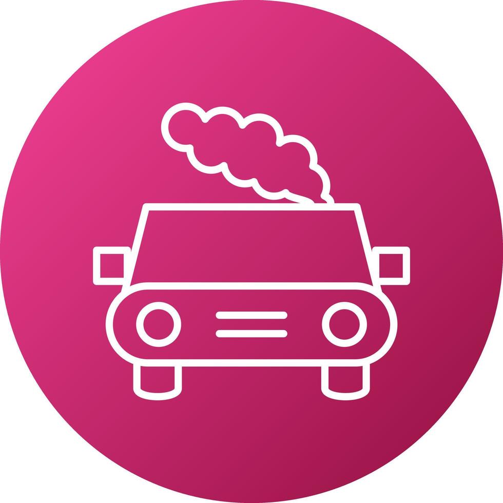 Car Pollution Icon Style vector