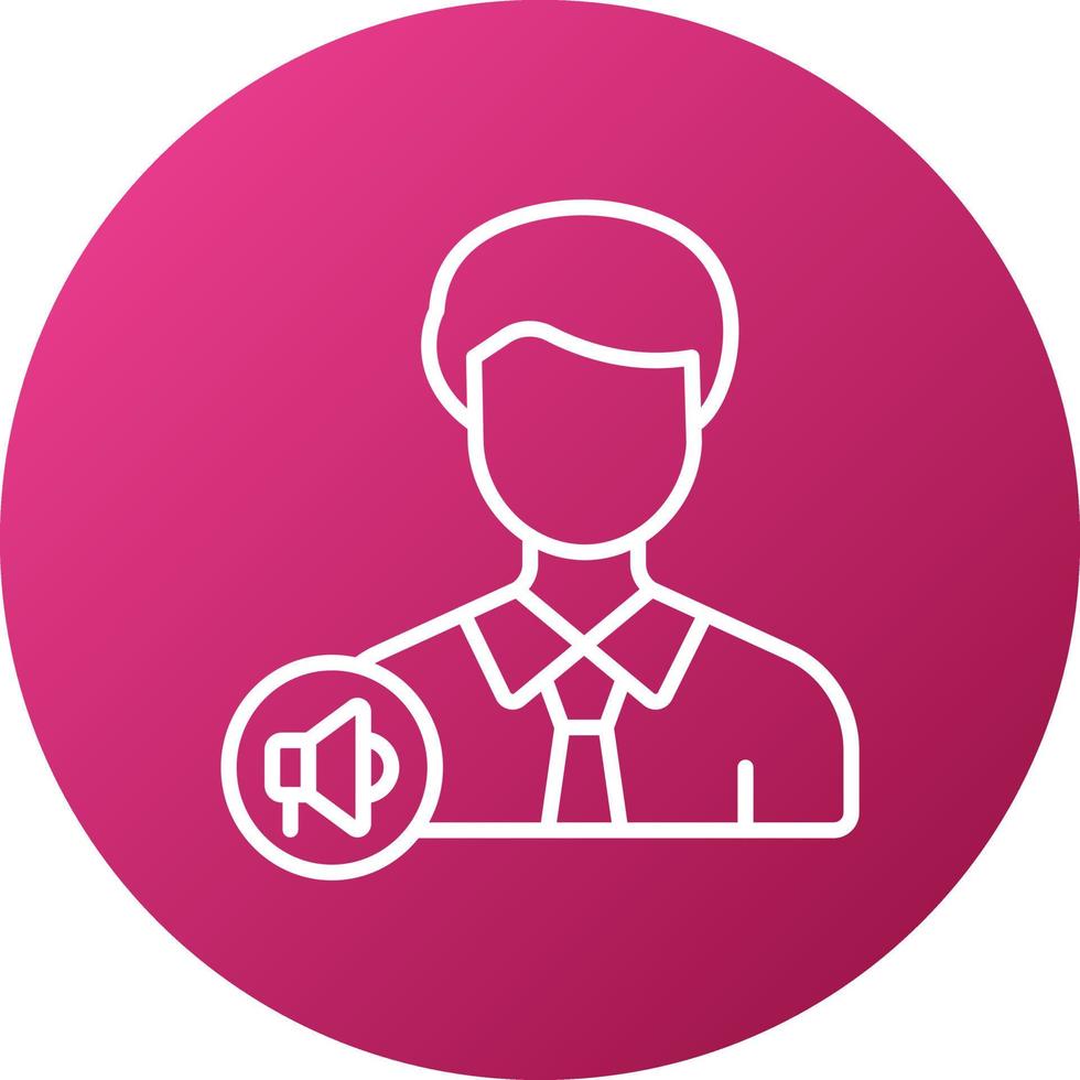 Content Marketer Icon Style vector