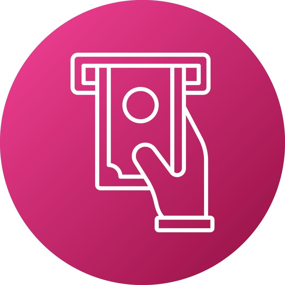 Cash Withdrawal Icon Style vector