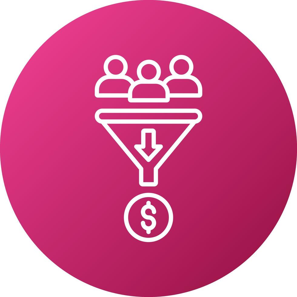 Lead Generation Icon Style vector