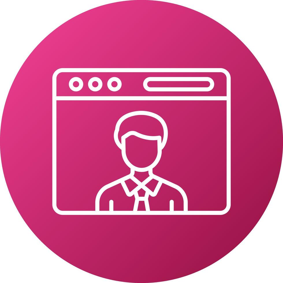 Blogger Icon Style vector