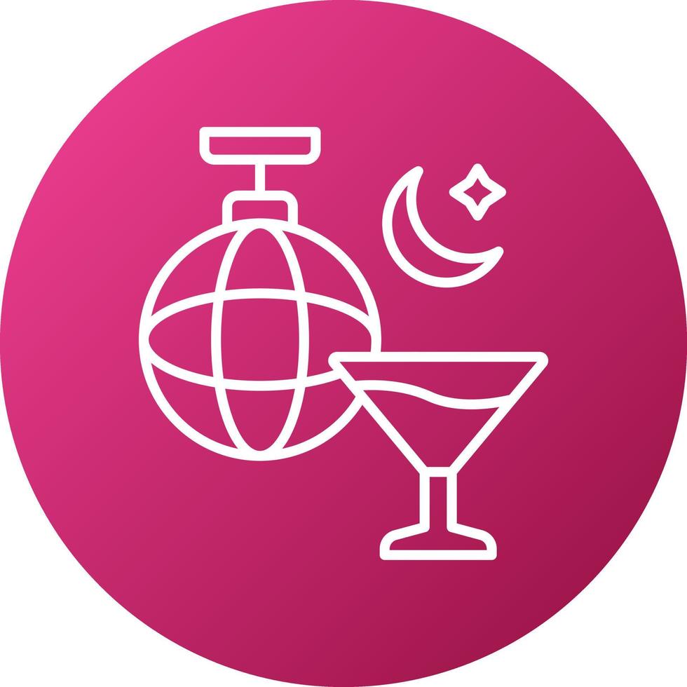 Nightlife Icon Style vector