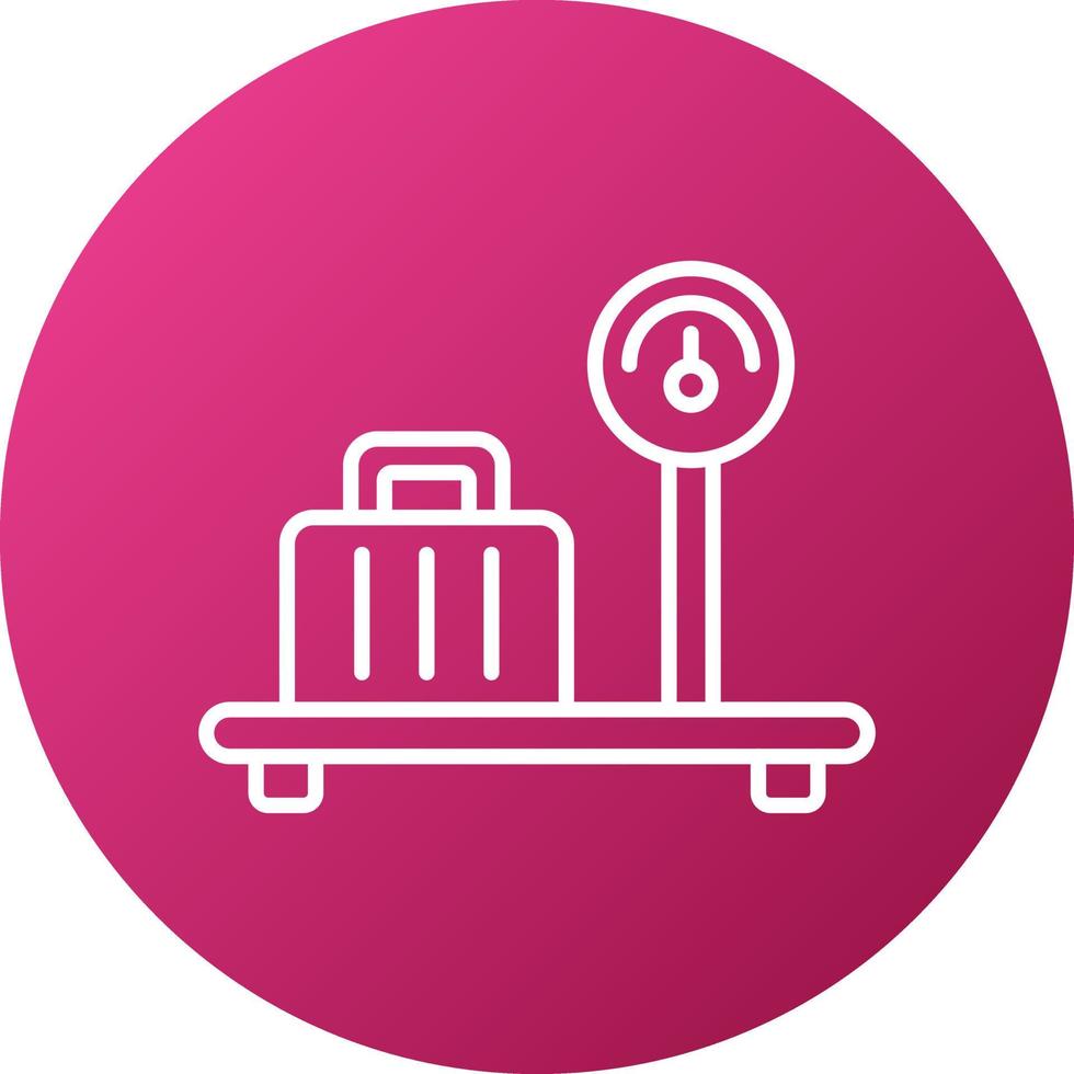 Baggage Limit Icon Style vector