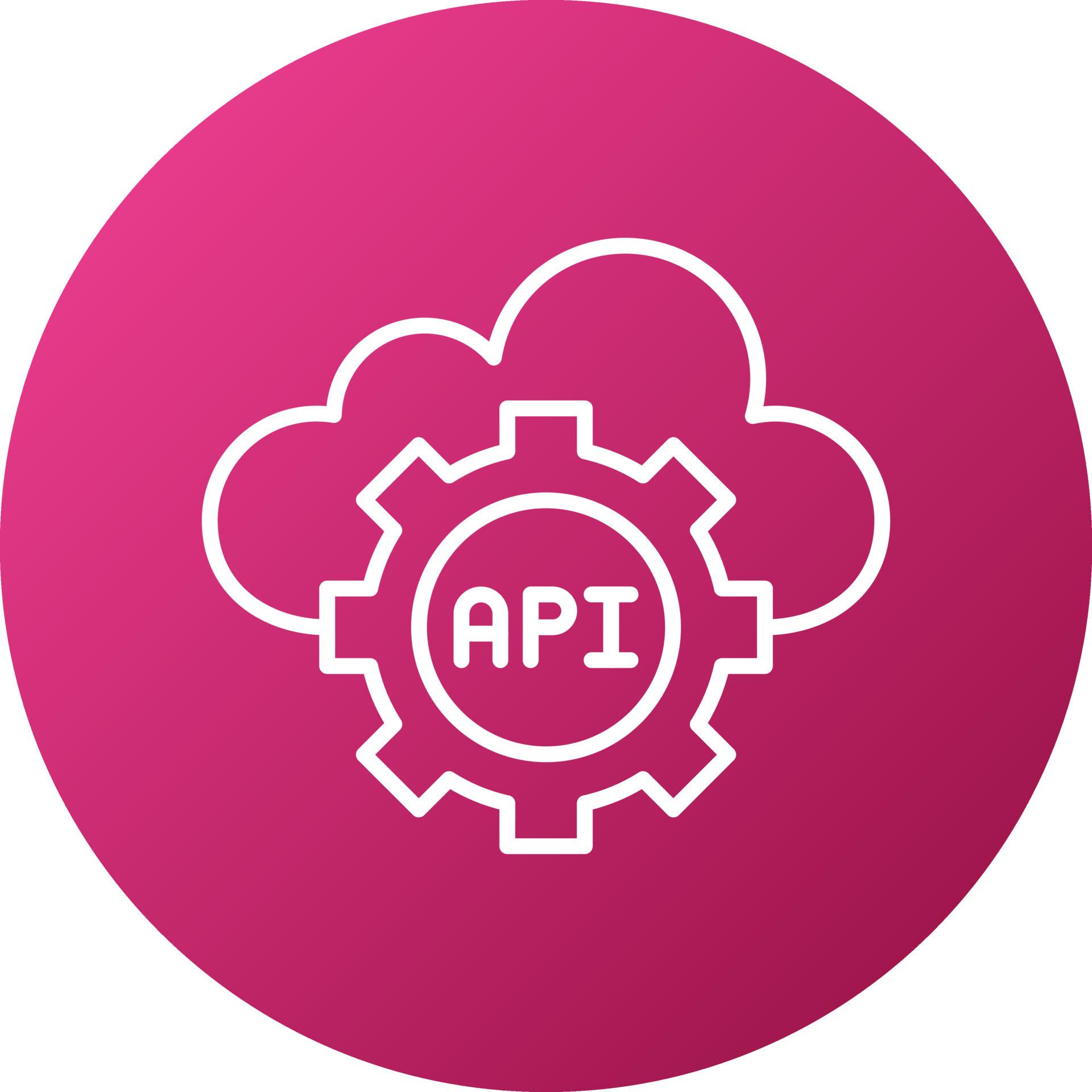 Api Icon Style 21527254 Vector Art at Vecteezy