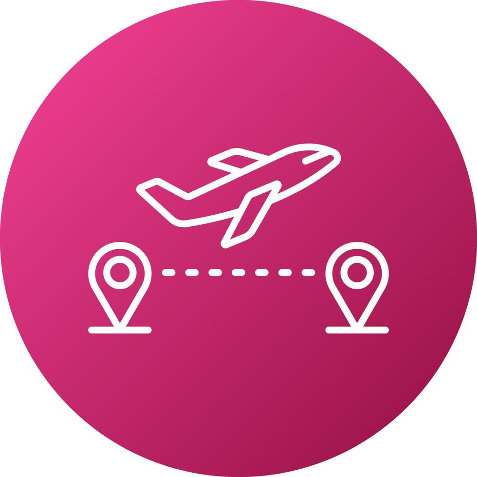 Direct Flight Icon Style 21527264 Vector Art at Vecteezy