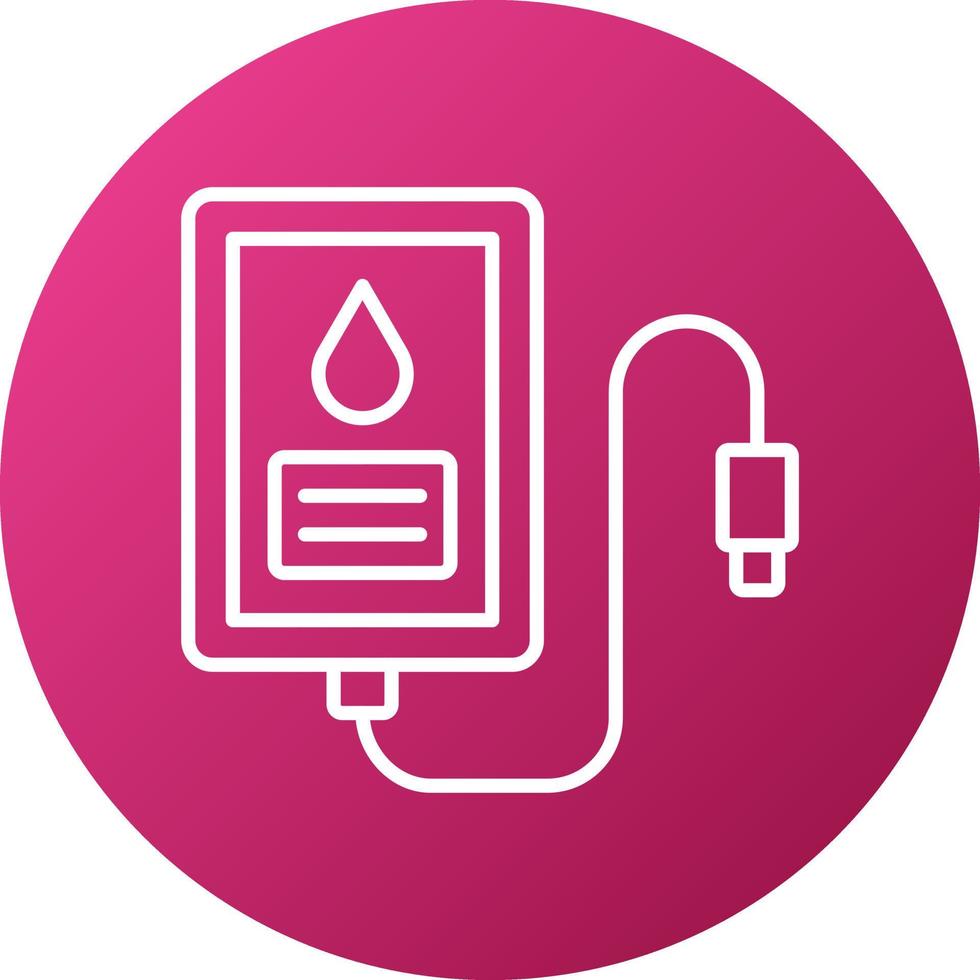 Blood Bag Icon Style vector