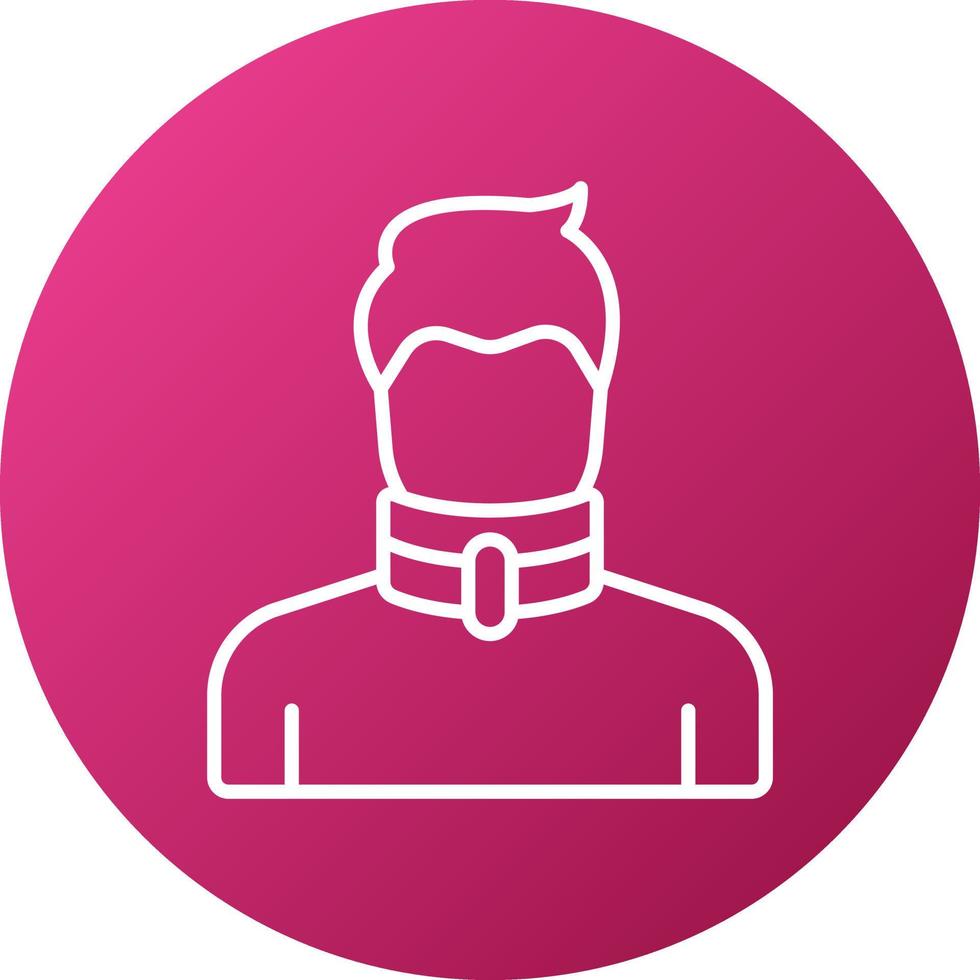 Broken Neck Icon Style vector